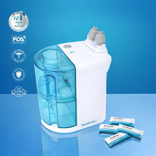 Nasal Irrigator With Powered Rinse & Suction